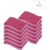 imageNonScratch Cellulose Sponge Kitchen Scrub Sponge with Scouring Pad Set Good for NonStick Cookware Frying Pan Pot Counter Top Sink Scrubbing Kitchen Scrubbers Pack of 1 RedPinkRed