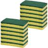 imageNonScratch Cellulose Sponge Kitchen Scrub Sponge with Scouring Pad Set Good for NonStick Cookware Frying Pan Pot Counter Top Sink Scrubbing Kitchen Scrubbers Pack of 1 RedPinkGreen