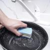 imageNonScratch Scrub Sponge with A Comfortable Grip Heavy Duty Duel Sided Kitchen Scrubber Sponge Cellulose Scrub Sponge Scratch Free with Scouring Pad Set 1 Sponge GreenBlue