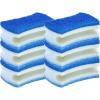 imageNonScratch Scrub Sponge with A Comfortable Grip Heavy Duty Duel Sided Kitchen Scrubber Sponge Cellulose Scrub Sponge Scratch Free with Scouring Pad Set 1 Sponge GreenBlue