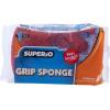 imageNonScratch Scrub Sponge with A Comfortable Grip Heavy Duty Duel Sided Kitchen Scrubber Sponge Cellulose Scrub Sponge Scratch Free with Scouring Pad Set 1 Sponge GreenRed