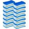 imageNonScratch Scrub Sponge with A Comfortable Grip Heavy Duty Duel Sided Kitchen Scrubber Sponge Cellulose Scrub Sponge Scratch Free with Scouring Pad Set 1 Sponge GreenBlue