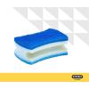imageNonScratch Scrub Sponge with A Comfortable Grip Heavy Duty Duel Sided Kitchen Scrubber Sponge Cellulose Scrub Sponge Scratch Free with Scouring Pad Set 1 Sponge GreenBlue