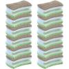 imageNonScratch Scrub Sponge with A Comfortable Grip Heavy Duty Duel Sided Kitchen Scrubber Sponge Cellulose Scrub Sponge Scratch Free with Scouring Pad Set 1 Sponge GreenGreen