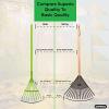 imageOrange Kids Size Rake Kids Rake for Lawn with Hardwood Handle Durable Plastic Head to Sweep Leaves on Lawn and Tidying Up The Garden 34quot by SuperioGrey