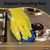 imageScouring Pad NonScratching Scrubber NonScratch Cleaning Scrub Pads Heavy Duty Scouring Pad Reusable Kitchen Scrubbing Pad Pack of 3 Blue by SuperioBlue