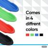 imageSuperio 46quot Toboggan Snow Sleds for Kids and Adults 4 Pack Heavy Duty Plastic Open Back Sliders with Handles and Hole for Pull Ropes Ropes ExcludedGreen