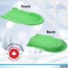 imageSuperio 46quot Toboggan Snow Sleds for Kids and Adults 4 Pack Heavy Duty Plastic Open Back Sliders with Handles and Hole for Pull Ropes Ropes ExcludedGreen