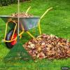 imageSuperio Adult Rake with Hardwood Handle Durable Plastic Head to Sweep Leaves in Lawn and Tidying Up The Garden 61quot 2PackGreen 2Pack