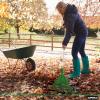 imageSuperio Adult Rake with Hardwood Handle Durable Plastic Head to Sweep Leaves in Lawn and Tidying Up The Garden 61quot 2PackGreen 2Pack