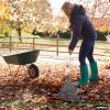 imageSuperio Adult Rake with Hardwood Handle Durable Plastic Head to Sweep Leaves in Lawn and Tidying Up The Garden 61quot 2PackGrey