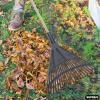 imageSuperio Adult Rake with Hardwood Handle Durable Plastic Head to Sweep Leaves in Lawn and Tidying Up The Garden 61quot 2PackGrey