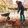 imageSuperio Adult Rake with Hardwood Handle Durable Plastic Head to Sweep Leaves in Lawn and Tidying Up The Garden 61quot 2PackOrange 2Pack