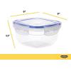 imageSuperio Airtight Food Storage Containers with Leakproof Lids 12 Pack 128 oz Clear