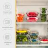 imageSuperio Airtight Food Storage Containers with Leakproof Lids 4 Pack 10 Cup 80 Oz BPA Free Sealed Containers Microwave Dishwasher and Freezer Safe 25 QuartOrange