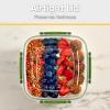 imageSuperio Airtight Food Storage Containers with Leakproof Lids 4 Pack 10 Cup 80 Oz BPA Free Sealed Containers Microwave Dishwasher and Freezer Safe 25 QuartGreen