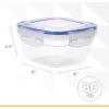 imageSuperio Airtight Food Storage Containers with Leakproof Lids for Pantry Fridge 10 Cup 80 Oz BPA Free Sealed Containers Microwave Dishwasher and Freezer Safe 25 Quart