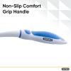 imageSuperio BBQ Grill Brush Bristle Free Stainless Steel Scrubber Cleaner Dishwashing Brush with Long Handle Great for Pots Pans Stove Cast Iron GasCharcoaland Electric Grills Blue 3 Pc SetBlue