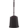 imageSuperio Bathroom Trash Can and Toilet Brush Set Bathroom Accessories Set 15 Gallon Mini Step On Trash Can and Toilet Brush Set Brown
