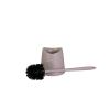 imageSuperio Bathroom Trash Can with Toilet Brush Set Grey Modern 6 Liter Small Waste Basket Plastic Step On Garbage Can and Toilet Bowl Cleaner Bathroom Accessories Set Taupe