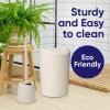 imageSuperio Bathroom Trash Can with Toilet Brush Set Taupe Modern 6 Liter Small Waste Basket Plastic Garbage Can with Swing Lid and Toilet Bowl Cleaner Bathroom Accessories SetEco FriendlySet