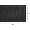 imageSuperio Black Chevron Coir Doormat Large Size 24X35 Indoor Outdoor Entry Floor Mat Welcome Door Mat Home