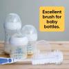 imageSuperio Bottle Brush Scrubber Long Blue and White Baby Bottle Brush with Rubber Grip HandleBlue