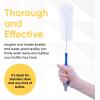imageSuperio Bottle Brush with Long Comfort Grip Handle Rubber Strong BristlesBlue21