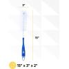 imageSuperio Bottle Brush with Long Comfort Grip Handle Rubber Strong BristlesBlue3