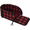 imageSuperio Children Wooden Sled Snow Sled for Toddlers Kids Sleigh with Pull Ropes Baby SledRed Cushion
