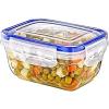 imageSuperio Food Storage Containers Airtight Leak Proof Meal Prep Containers Microwave and freezer safe BPAfree Plastic Set of 3