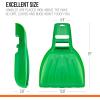 imageSuperio Green Adult and Kids Garden Rakes with Hardwood Handle Durable Plastic Collect Loose Debris and Leaves in Lawn and Among Delicate PlantsKids Green Leaf Collector  Rake Set