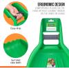 imageSuperio Green Adult and Kids Garden Rakes with Hardwood Handle Durable Plastic Collect Loose Debris and Leaves in Lawn and Among Delicate PlantsKids Green Leaf Collector  Rake Set