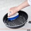 imageSuperio Grout Brush Dish Brush Shower Scrubber Cleaning Brush Stiff Bristles Comfort Grip Handle Blue Brush Cleaner for Kitchen Bathroom Shower Sink Toilet Vegatable Brush Carpet Scrubber