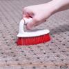 imageSuperio Grout Brush Dish Brush Shower Scrubber Cleaning Brush Stiff Bristles Comfort Grip HandleRed Brush Cleaner for Kitchen Bathroom Shower Sink Toilet Vegatable Brush Carpet Scrubber