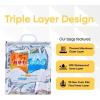 imageSuperio Hot and Cold Insulated Bags for Food Delivery Grocery Shopping Bags Food Storage for Hot and Frozen Food for Travel Disposable Cooler Bag Reinforced Thermal Lunch Bag 12 135quotx175quotX Large Grocery Size