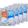 imageSuperio Hot and Cold Insulated Bags for Food Delivery Grocery Shopping Bags Food Storage for Hot and Frozen Food for Travel Disposable Cooler Bag Reinforced Thermal Lunch Bag 12 135quotx175quotMedium Meal Size