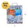 imageSuperio Hot and Cold Insulated Bags for Food Delivery Grocery Shopping Bags Food Storage for Hot and Frozen Food for Travel Disposable Cooler Bag Reinforced Thermal Lunch Bag 6 12quotx135quot1 Pack