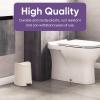 imageSuperio MIni Plastic Bathroom Trash Can with Lid 3 Liter Taupe Modern Curved Step On Trash Can with Foot Pedal Mini Kitchen Waste Bin Durable and Soft Close for Bedroom Office Under DeskEcohome2 Pack