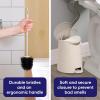 imageSuperio MIni Plastic Bathroom Trash Can with Lid 3 Liter Taupe Modern Curved Step On Trash Can with Foot Pedal Mini Kitchen Waste Bin Durable and Soft Close for Bedroom Office Under DeskEcohomeSet