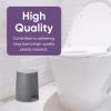imageSuperio Mini Bathroom Trash Can with Lid 3 Liter Plastic Waste Bin 075 Gallon Modern Flat Lid Step On Trash Can with Foot Pedal for Bathroom Bedroom Office Under Desk Soft Close TaupeGray