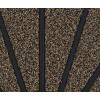 imageSuperio NonSlip Welcome Doormat for Entry Indoor Outdoor Heavy Duty Waterproof Easy Clean LowProfile Mats for Entry Garage Patio High Traffic Areas 18quotx30quot Black Sunburst CoirNatural