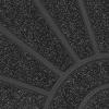 imageSuperio NonSlip Welcome Doormat for Entry Indoor Outdoor Heavy Duty Waterproof Easy Clean LowProfile Mats for Entry Garage Patio High Traffic Areas 18quotx30quot Black Sunburst CoirBlack
