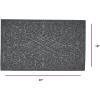 imageSuperio NonSlip Welcome Doormat for Entry Indoor Outdoor Heavy Duty Waterproof Easy Clean LowProfile Mats for Entry Garage Patio High Traffic Areas Natural Victorian Gate Coir  18quotx30quotGrey