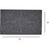 imageSuperio NonSlip Welcome Doormat for Entry Indoor Outdoor Heavy Duty Waterproof Easy Clean LowProfile Mats for Entry Garage Patio High Traffic Areas Natural Victorian Gate Coir  18quotx30quotGrey