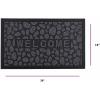 imageSuperio NonSlip Welcome Doormat for Entry Indoor Outdoor Heavy Duty Waterproof Easy Clean LowProfile Mats for Entry Garage Patio High Traffic Areas Natural Stone Coir 18quotx30quotGrey