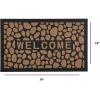imageSuperio NonSlip Welcome Doormat for Entry Indoor Outdoor Heavy Duty Waterproof Easy Clean LowProfile Mats for Entry Garage Patio High Traffic Areas Natural Stone Coir 18quotx30quotNatural