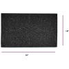 imageSuperio NonSlip Welcome Doormat for Entry Indoor Outdoor Heavy Duty Waterproof Easy Clean LowProfile Mats for Entry Garage Patio High Traffic Areas Natural Victorian Gate Coir  18quotx30quotBlack
