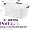 imageSuperio Perforated Plastic Laundry Basket 54 Liter Dotted Design
