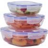 imageSuperio Plastic Food Storage Container Set BPA Free Sealed Containers with Airtight Lids for Pnatry Cupboard and Fridge Microwave and Dishwasher Safe 5 Pack6 Pack